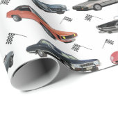 Vintage Cars Geschenkpapier (Rolleneckpunkt)