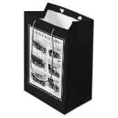Vintage Cars Geschenktaschen Mittlere Geschenktüte (Vorderseite Schrägansicht)