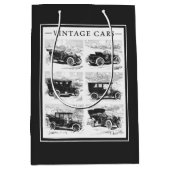Vintage Cars Geschenktaschen Mittlere Geschenktüte (Vorderseite)