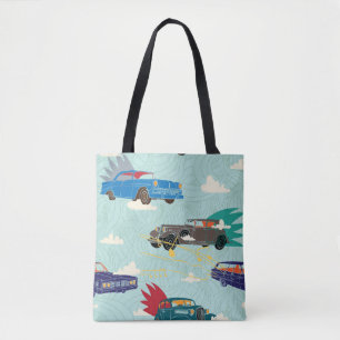 Vintage Cars: Himmelswolkenmuster Tasche