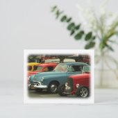 Vintage Cars Postcard! Postkarte (Stehend Vorderseite)