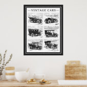 Vintage Cars Poster (Küche)