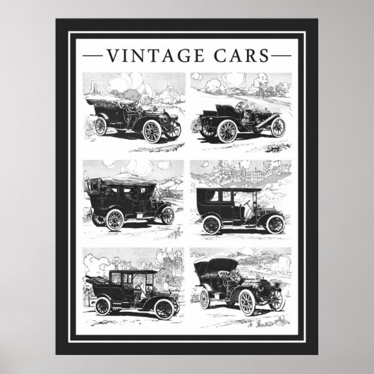 Vintage Cars Poster (Vorne)