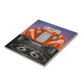 Vintage Cars - Route 66 - SRF Fliese (Seite)