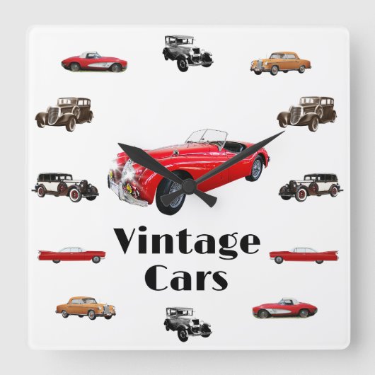 Vintage Cars Uhr (Vorderseite)