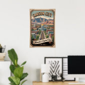 Vintage Carson City Nevada Retro-Reise Poster (Heimbüro)