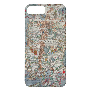 Vintage Carta Marina Skandinavienkarte Case-Mate iPhone Hülle