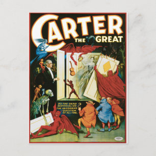 Vintage Carter der Große, Materialisieren sich die Postkarte