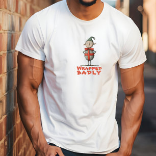 Vintage-Cartoon-Elf ironische Wünsche T-Shirt