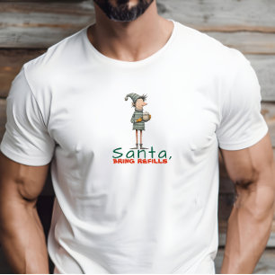 Vintage-Cartoon-Elf ironische Wünsche T-Shirt
