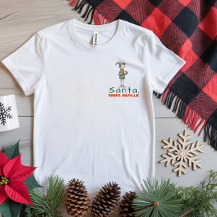 Vintage-Cartoon-Elf ironische Wünsche T-Shirt