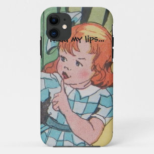 Vintage Cartoon-Illustration las meine Lippen Case-Mate iPhone Hülle