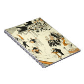 Vintage Cartoon-Radioprogramm-Musiker lustig Notizblock (Rechte Seite)