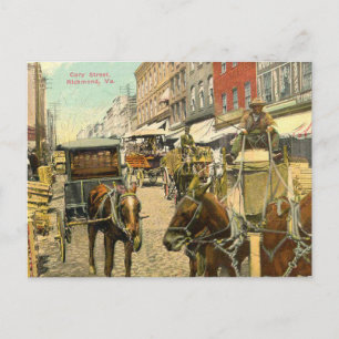 Vintage Cary Street Richmond Virginia Postkarte
