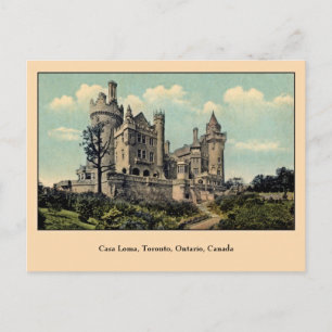 Vintage Casa Loma, Toronto, Kanada Postkarte