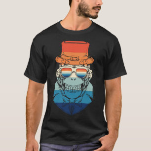 Vintage-Casino-Spieler-Affe T-Shirt