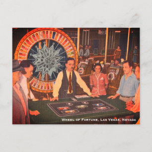 Vintage-Casino-Szene in Las Vegas, Nevada Postkarte