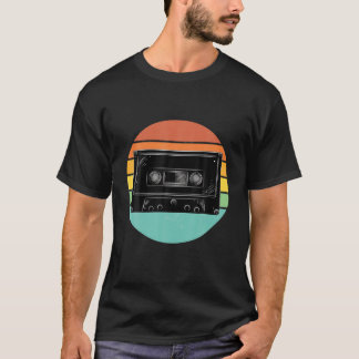 Vintage Cassette Band Sunset Classic Mixtapes Retr T-Shirt
