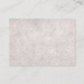 Vintage Cassette Hochzeitssong-Beilage Begleitkarte (Rückseite)