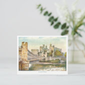 Vintage Castle Conwy Postkarte (Stehend Vorderseite)