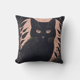 vintage cat 7 kissen