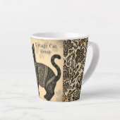 Vintage Cat, Antique Cat,and Motif Pattern  Milchtasse (Rechte Ecke)