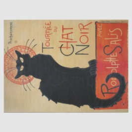 Vintage Cat Art Le Chat Noir Seidenpapier