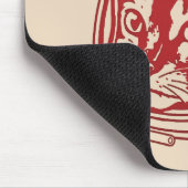 Vintage cat astronaut     mousepad (Ecke)