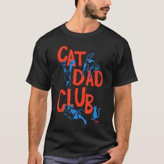 Vintage Cat Dad Club Das Leben ist besser mit Katz T-Shirt