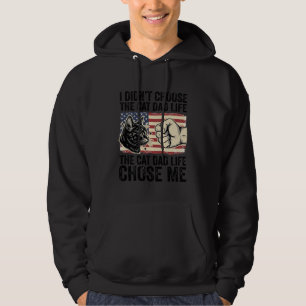 Vintage-Cat-Daddy-Leben-patriotisches-Vektor-Shirt Hoodie