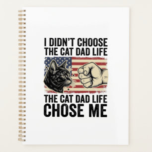 Vintage-Cat-Daddy-Leben-patriotisches-Vektor-Shirt Planer