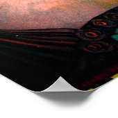 Vintage Cat Illustration Art Poster (Ecke)