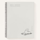 Vintage Cat Illustration Dark Academia  Notizblock (Vorderseite)