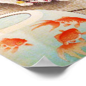 Vintage Cat Japanese Illustration Art Poster (Ecke)