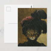 Vintage Cat Lady Postcard Postkarte (Vorne/Hinten)