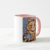 VINTAGE CAT MAMA ART KAFFEE TASSE (VorderseiteRechts)