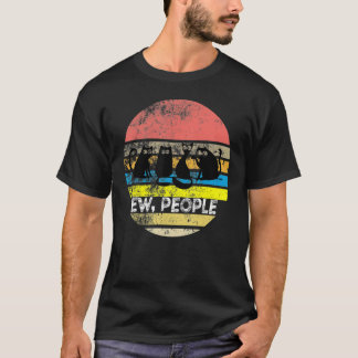 Vintage Cat Retro Style Chat Ew People T-Shirt