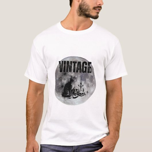  Vintage Cat T-Shirt (Vorderseite)