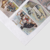 Vintage Cat Themed Trade Cards (nicht KI) Seidenpapier (Ausschnitt)