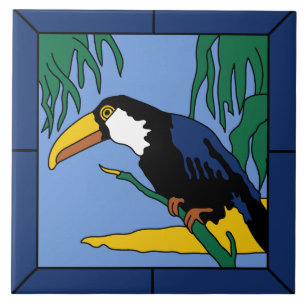 Vintage Catalina-Insel Toucan Fliese