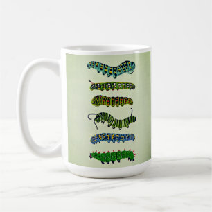 Vintage Caterpillar-Illustrations-Tasse Kaffeetasse