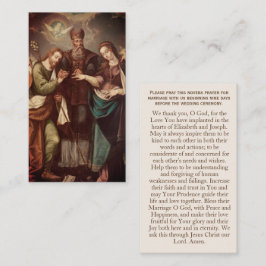 Vintage Catholic Personalized Wedding Prayer Card Telefonnummerkarte