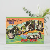 Vintage Catskill Mountains 5x7 Big Postcard Dankeskarte (Stehend Vorderseite)