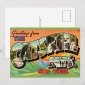 Vintage Catskill Mountains 5x7 Big Postcard Dankeskarte (Vorne/Hinten)