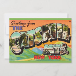 Vintage Catskill Mountains 5x7 große Postkarte