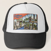 Vintage Catskill Mountains Postkarte Truckerkappe (Vorderseite)