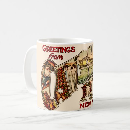 Vintage Catskill Mtns Mug Kaffeetasse (Vorderseite Links)