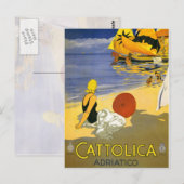 Vintage Cattolica Italia Art Collection Postkarte (Vorne/Hinten)