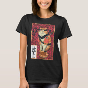Vintage Catzilla altes japanisches Katzenkunst Ani T-Shirt