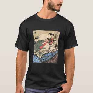 Vintage Catzilla Lustige Katzen Katze Miete Retro  T-Shirt